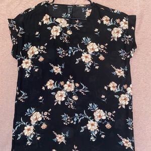 Black floral dress